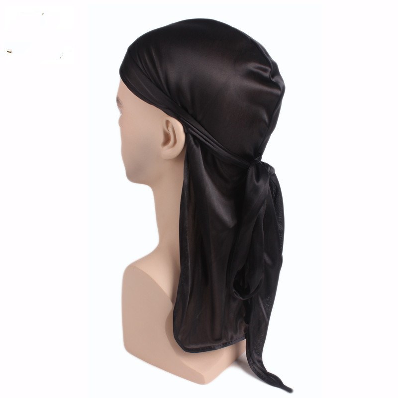 Bandana Doo Rag - Nefes erkek Ipeksi Saten Örme Bandana