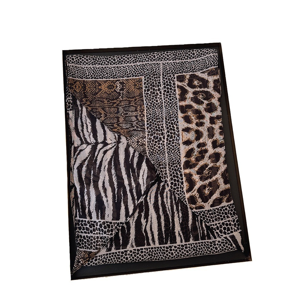 Leopar Küçük Uzun ipek eşarp K - Ascot Neck Scarf incelemesi ve fiyatı