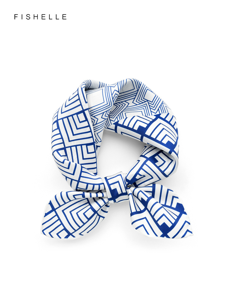 Çin klasik mavi beyaz porselen - Scarf Silk Square incelemesi ve fiyatı